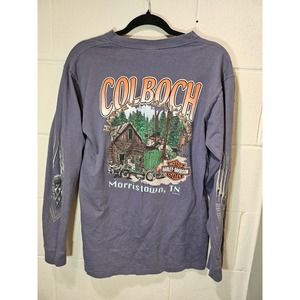 Vintage Medium 2006 Harley Davidson two sided long sleeve shirt vtg